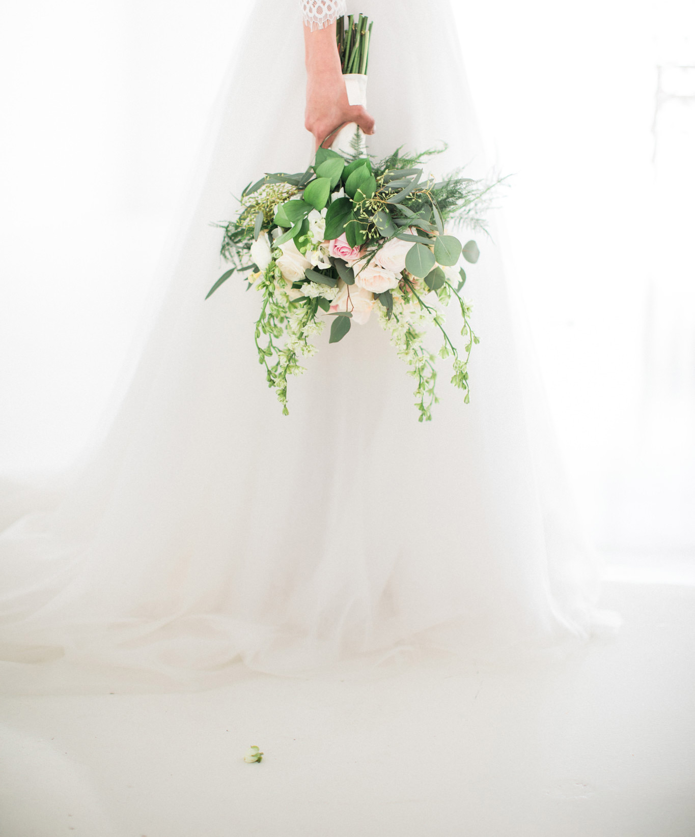 Bride with bouquet