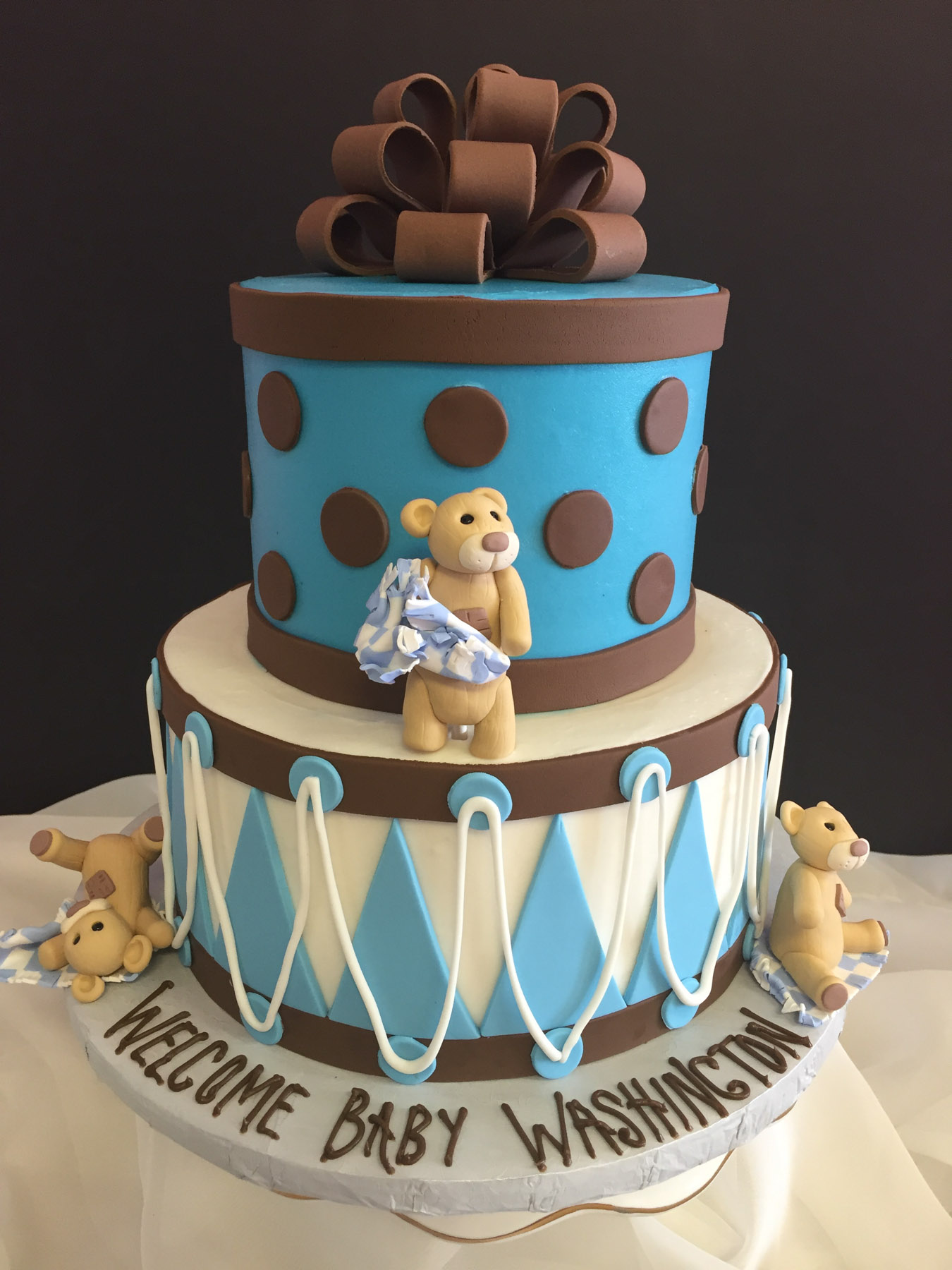 Baby And Teddy Bear Nancy S Cake Designs