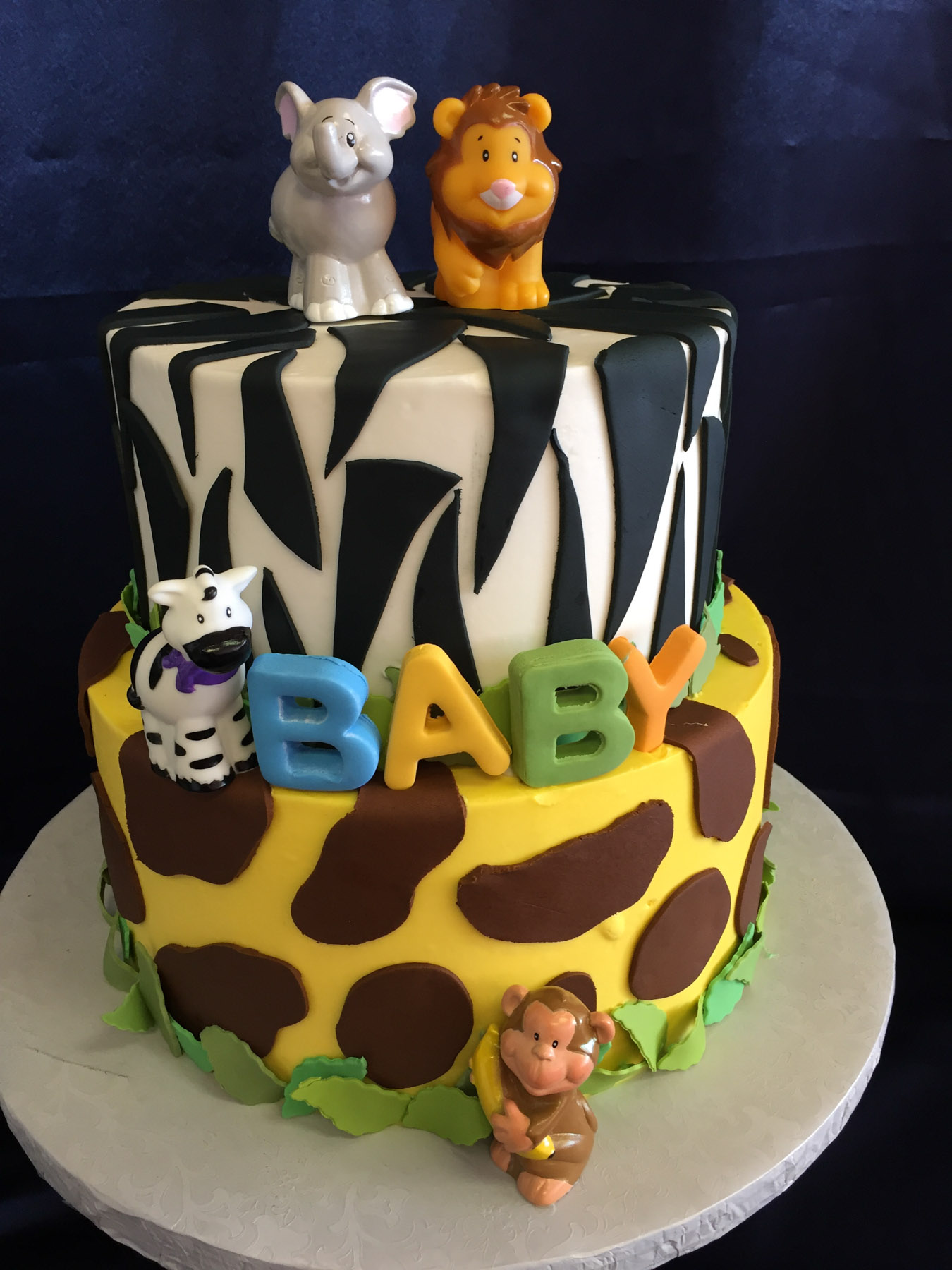 Safari Baby Shower Cake - CakeCentral.com
