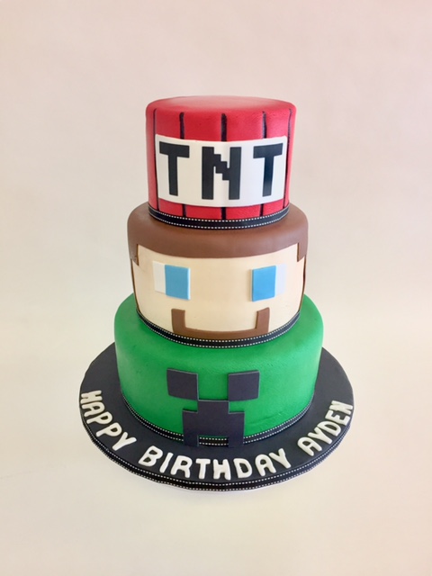 Minecraft cake | Minecraft cake, Birthday baking, Minecraft birthday cake